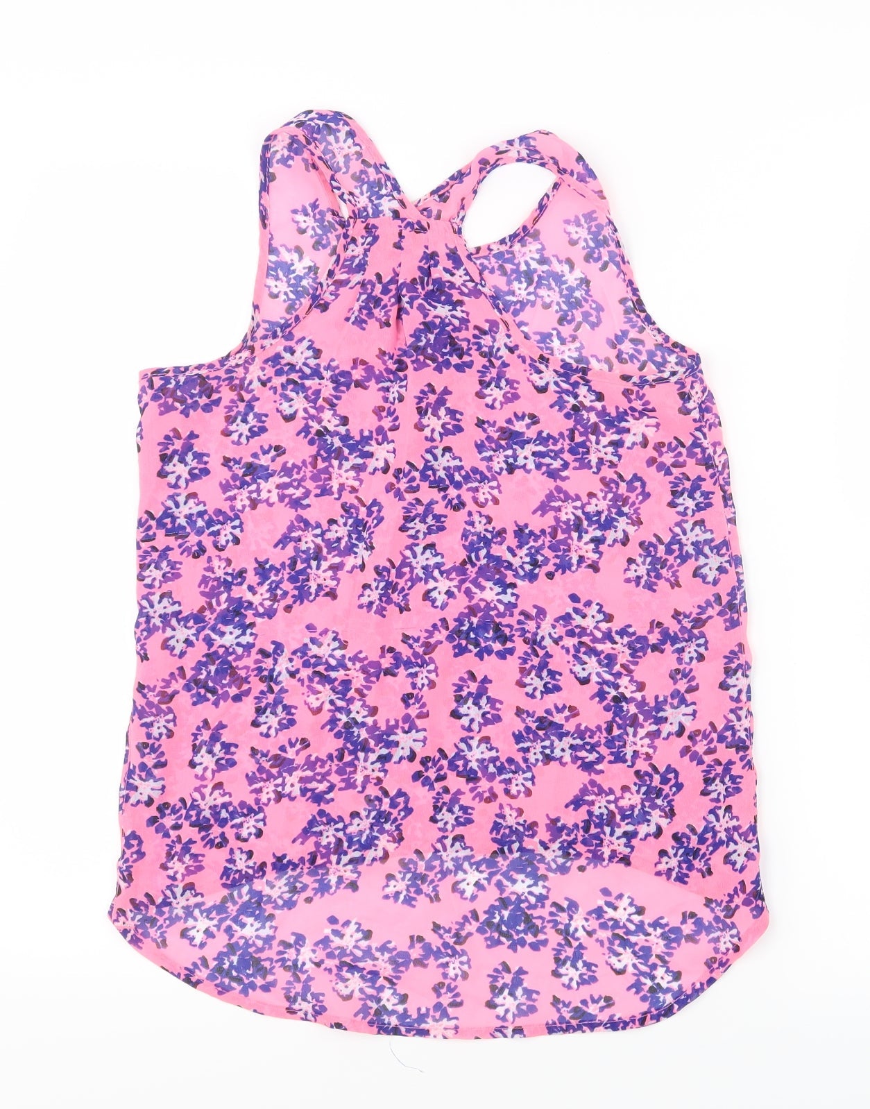 Young Dimension Girls Pink Geometric  Basic Blouse Size 11-12 Years