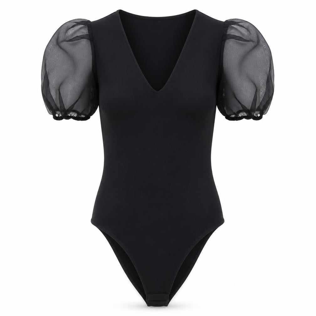 New Look Womens Black   Bodysuit One-Piece Size 6