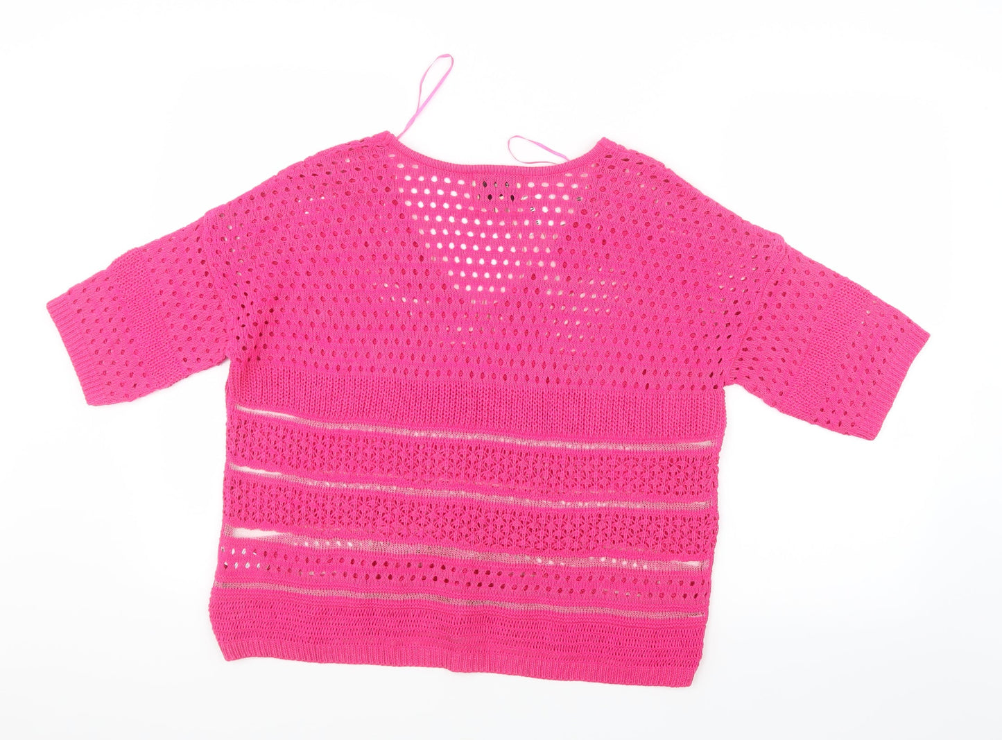 Papaya Womens Pink  Knit Pullover Jumper Size M