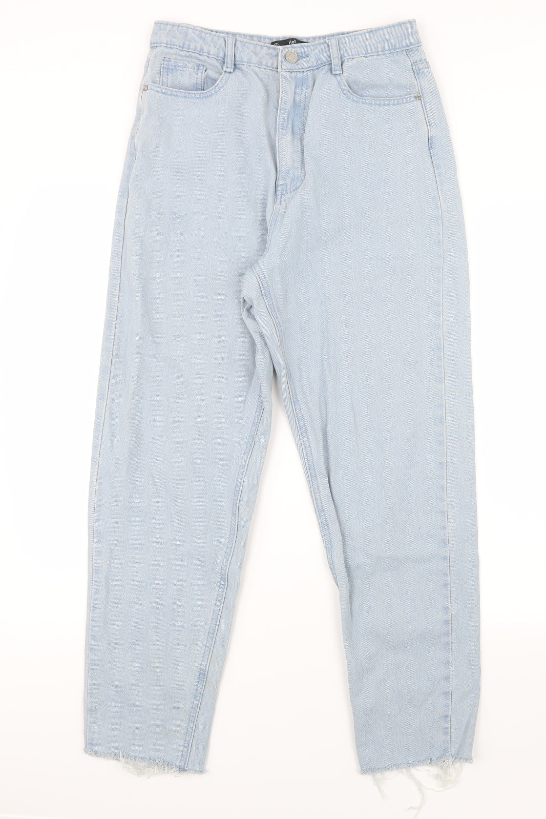 Missguided Womens Blue  Denim Straight Jeans Size 10 L27.5 in