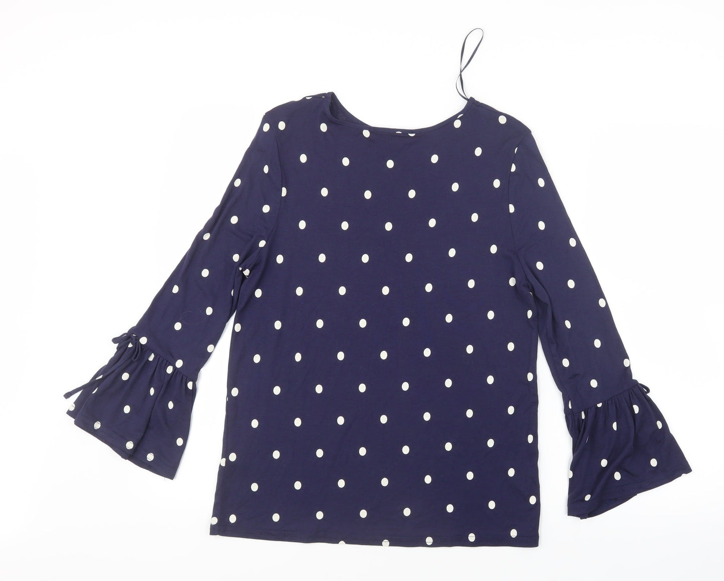Atmosphere Womens Blue Polka Dot  Basic T-Shirt Size 12