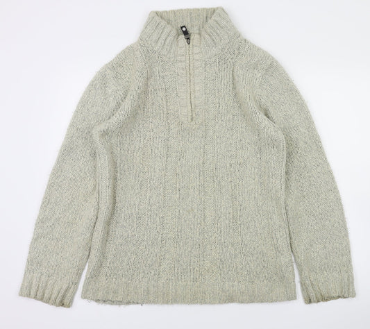 Easy Mens Beige   Pullover Sweatshirt Size S