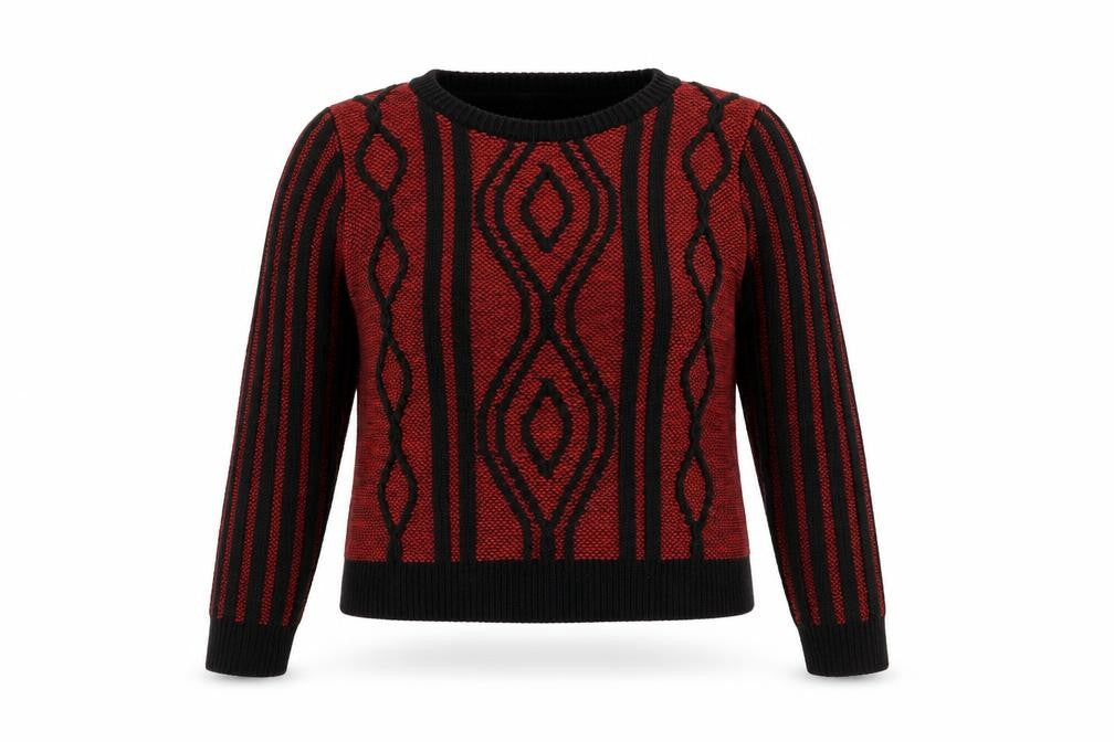 Topshop Womens Red  Knit Pullover Jumper Size 8