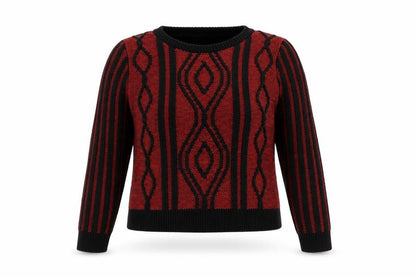 Topshop Womens Red  Knit Pullover Jumper Size 8