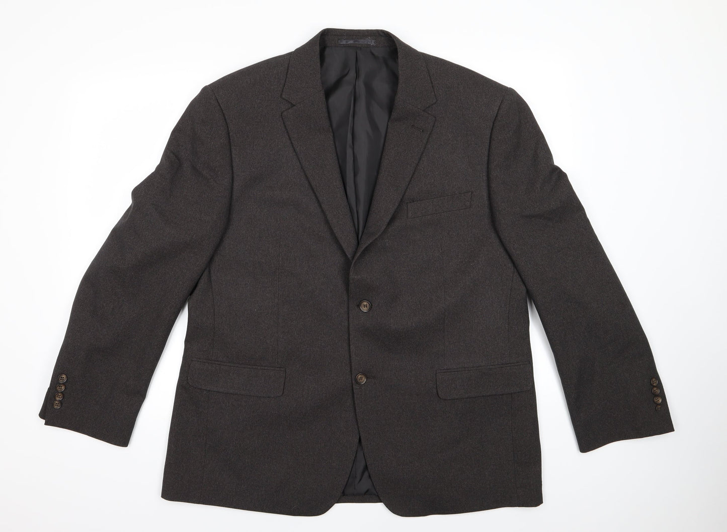 Greenwoods Mens Grey  Rayon Jacket Suit Jacket Size 44