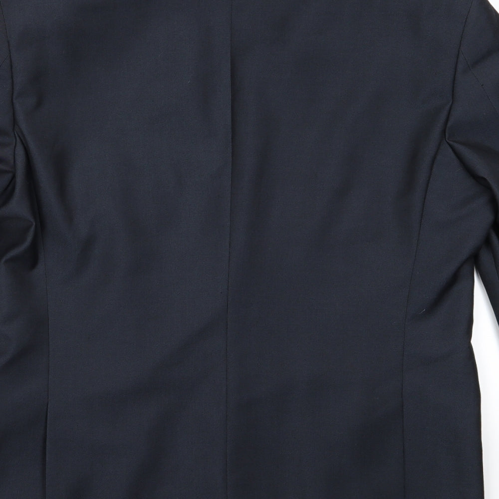 Tarocash Mens Grey  Rayon Jacket Suit Jacket Size 36