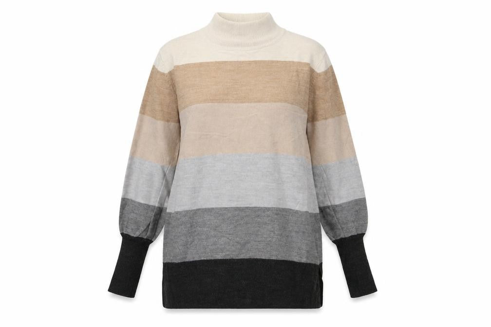 Garfield & Marks Womens Multicoloured Striped Knit Pullover Jumper Size S