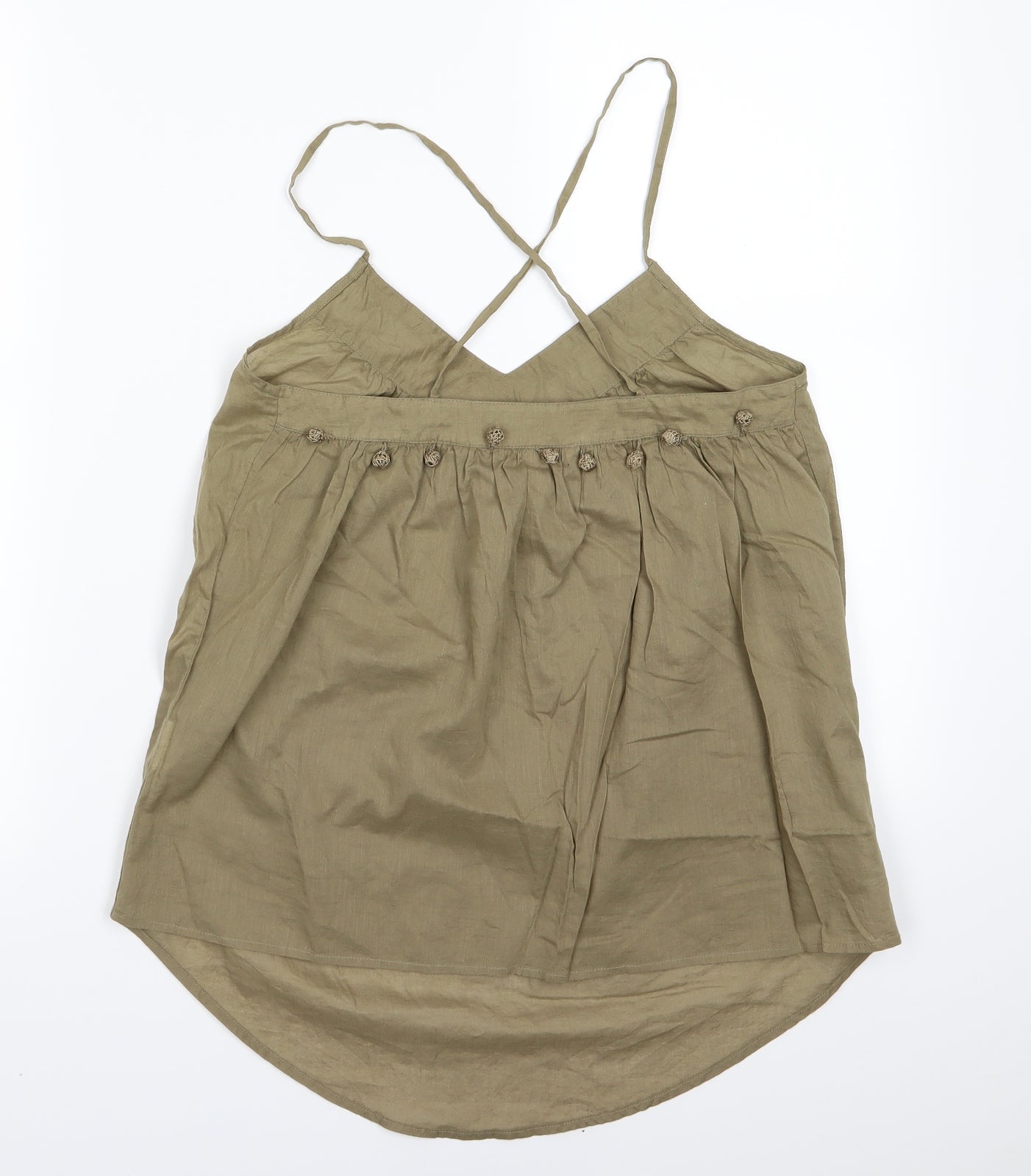 H&M Womens Green   Camisole Tank Size 6
