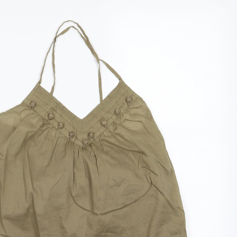 H&M Womens Green   Camisole Tank Size 6