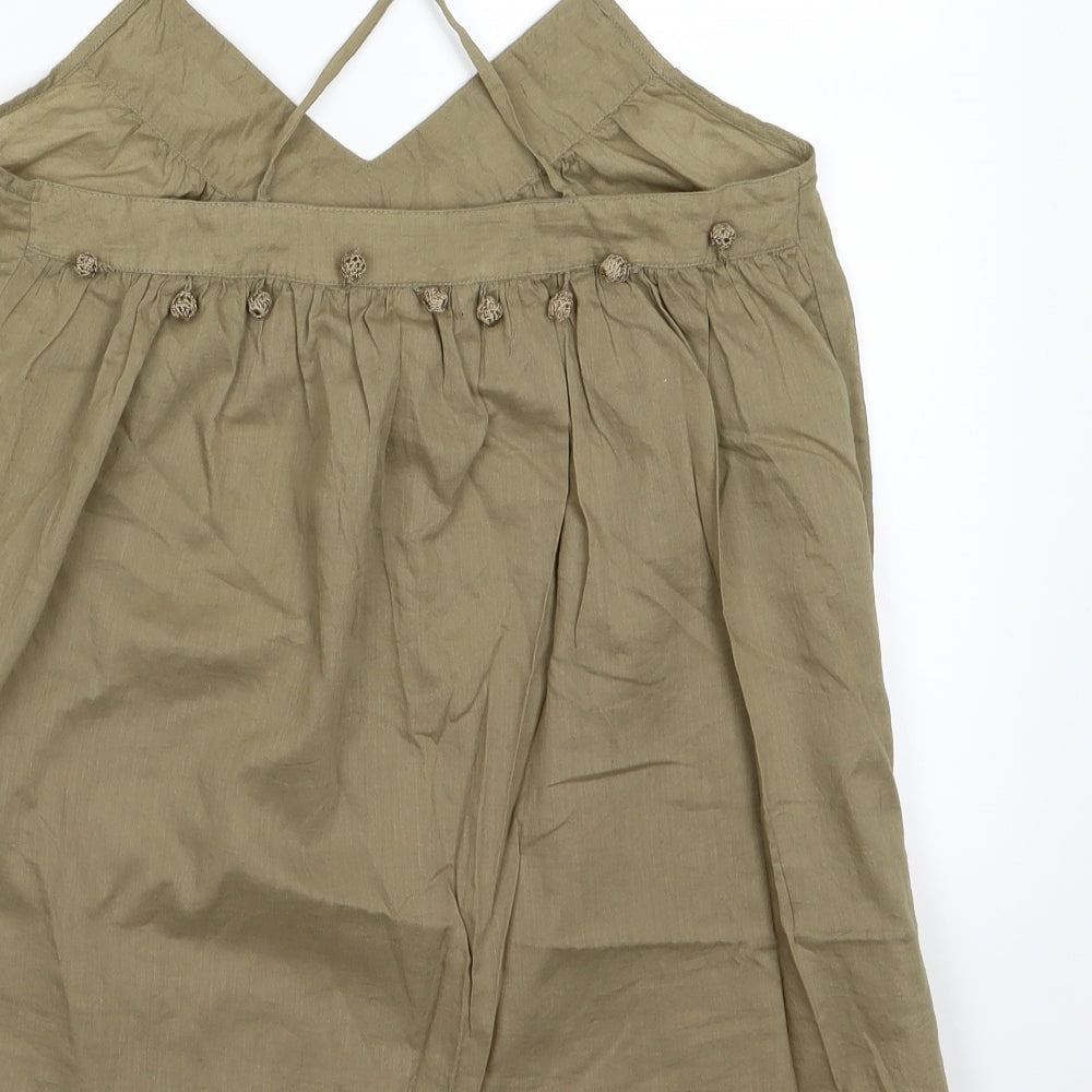 H&M Womens Green   Camisole Tank Size 6