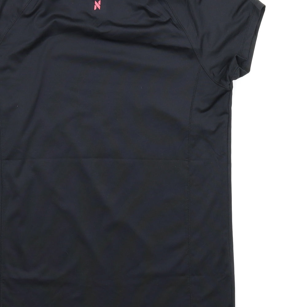 NEXT Womens Black Floral  Basic T-Shirt Size 8
