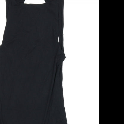 Close-up detail of Silence + Noise women’s black bodycon, size M