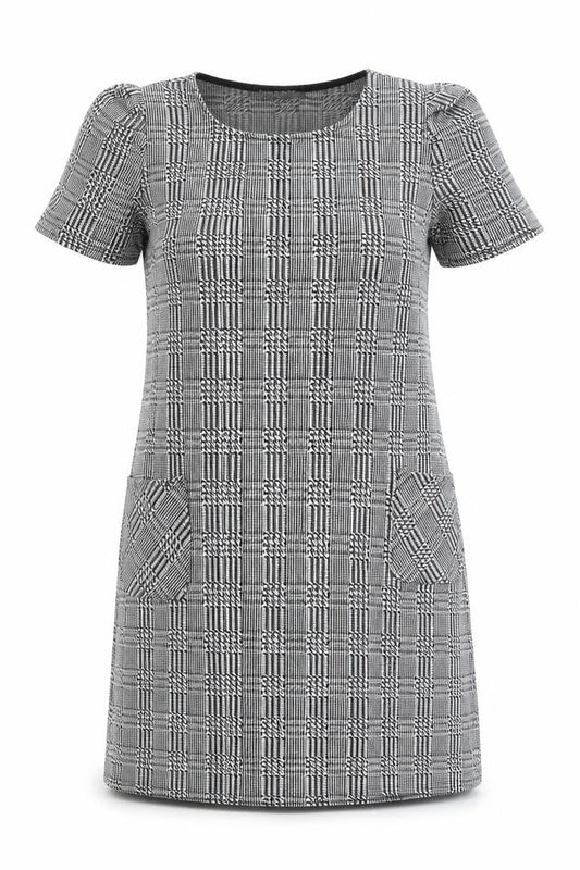 Cameo Rose Womens Grey Check  Shift  Size 10