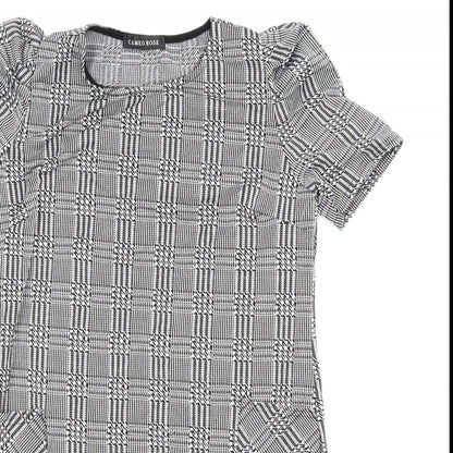 Cameo Rose Womens Grey Check Shift Size 10