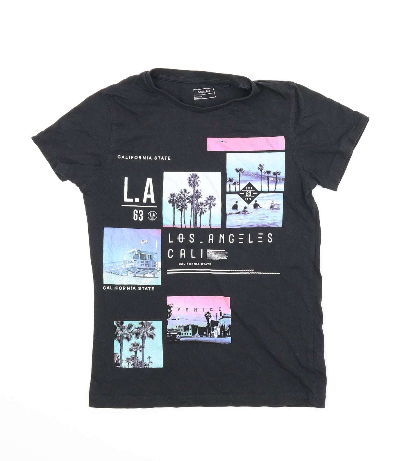 NEXT Boys Black   Basic T-Shirt Size 9 Years
