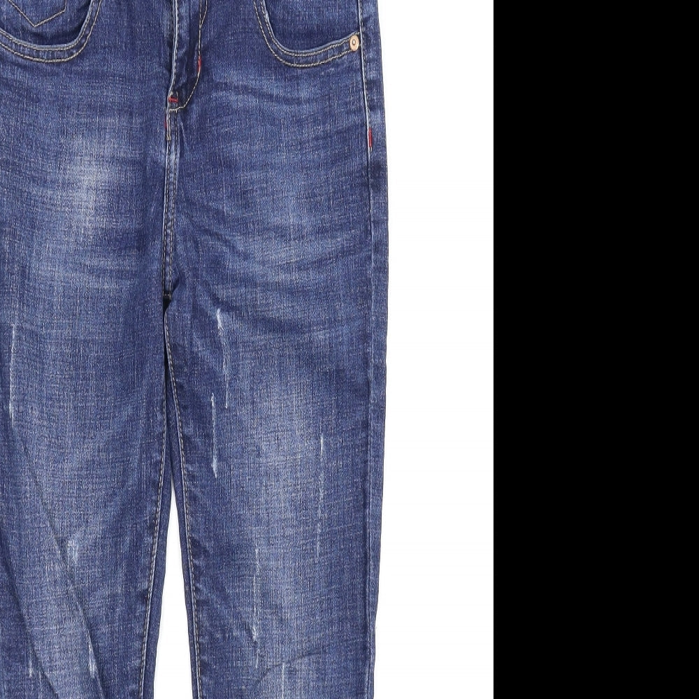 Preworn Womens Black  Denim Skinny Jeans Size 6 L23 in