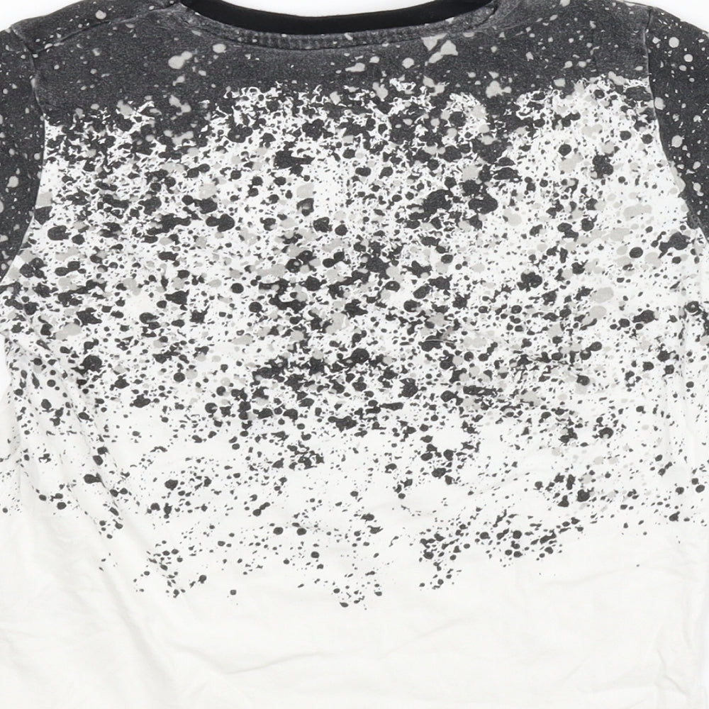 Primark Boys Grey   Basic T-Shirt Size 5-6 Years  - Flecked