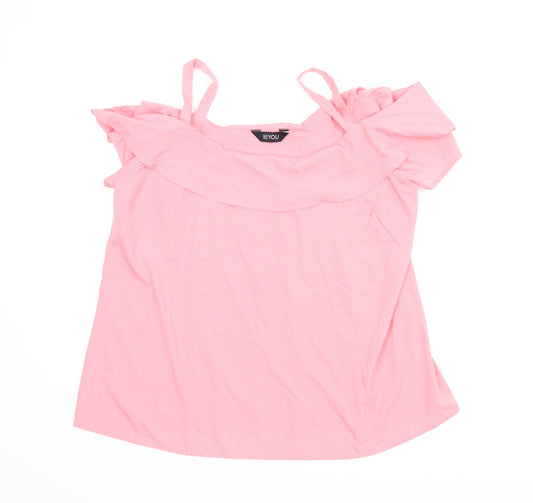 Preloved BeYou Womens Pink   Camisole Blouse Size 16 - Front