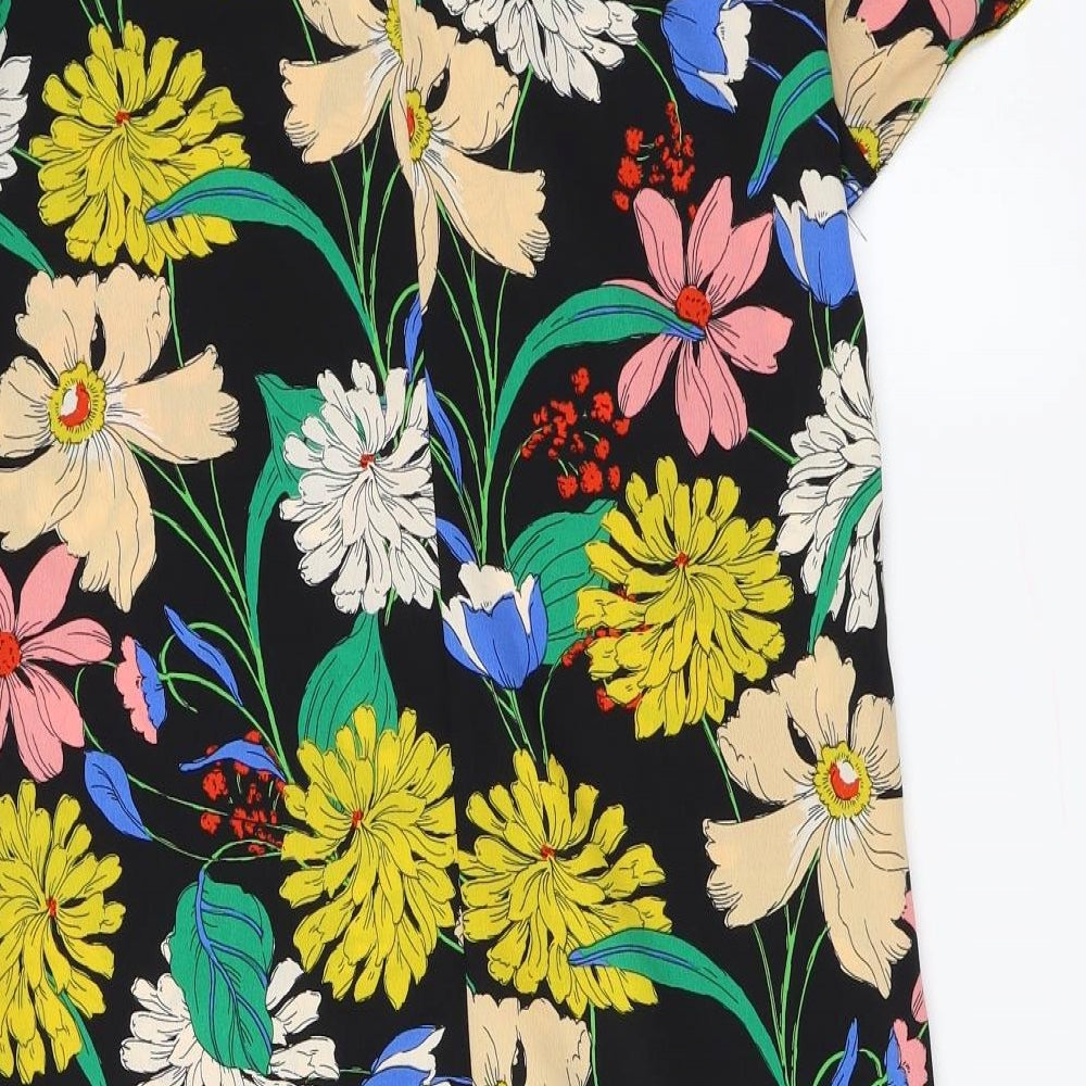 Primark  Womens Beige Floral  Basic Blouse Size 8
