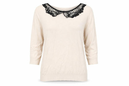 David Emmanuel   Womens Beige   Pullover Jumper Size L