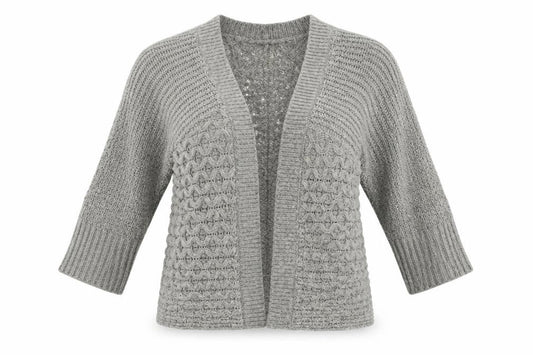 Papaya Womens Grey   Cardigan Jumper Size S