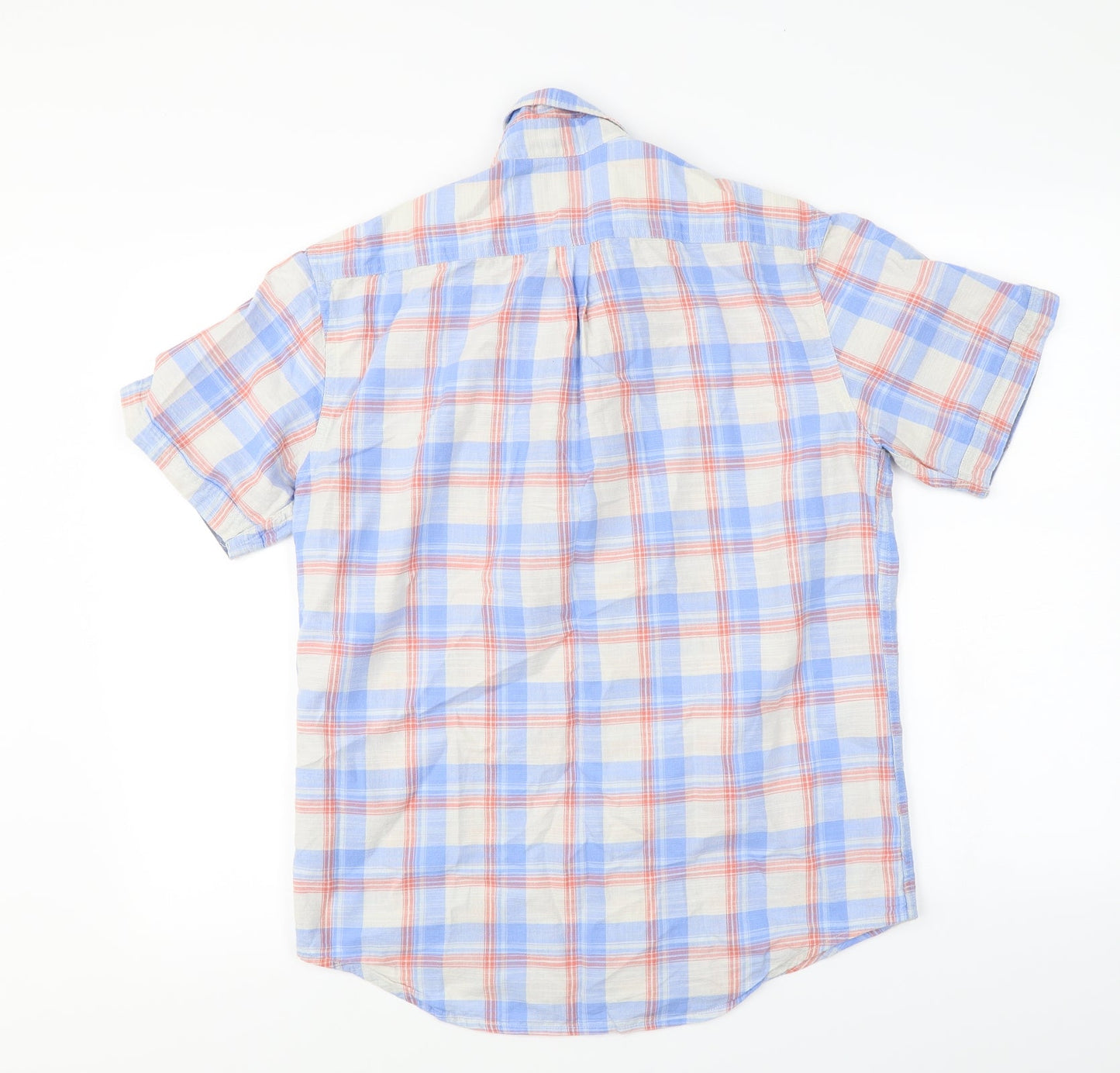 Marks and Spencer  Mens Blue Check   Button-Up Size S