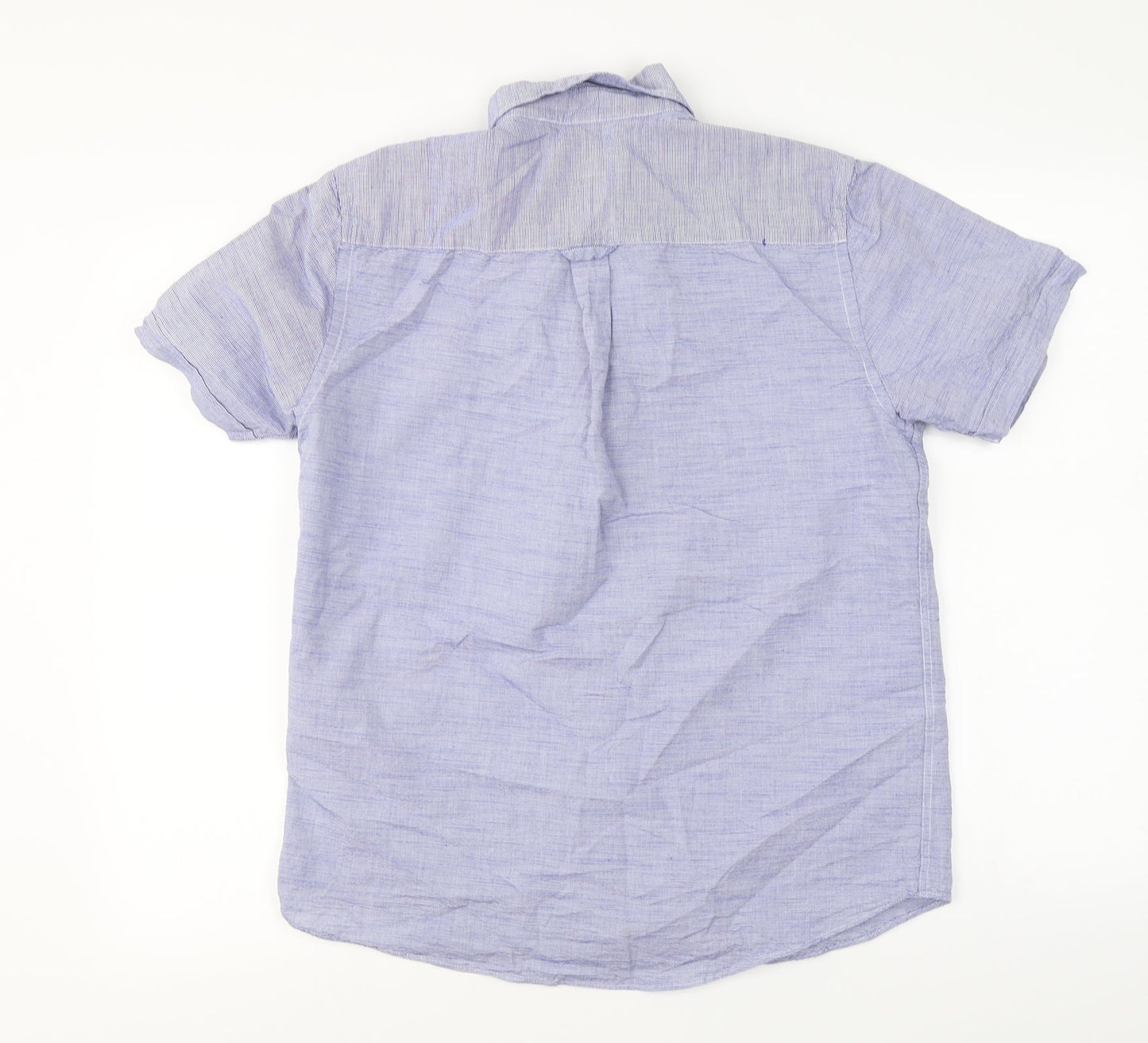 Maine New England  Mens Blue    Button-Up Size S