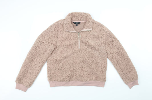 Brave Soul Womens Pink   Pullover Jumper Size L