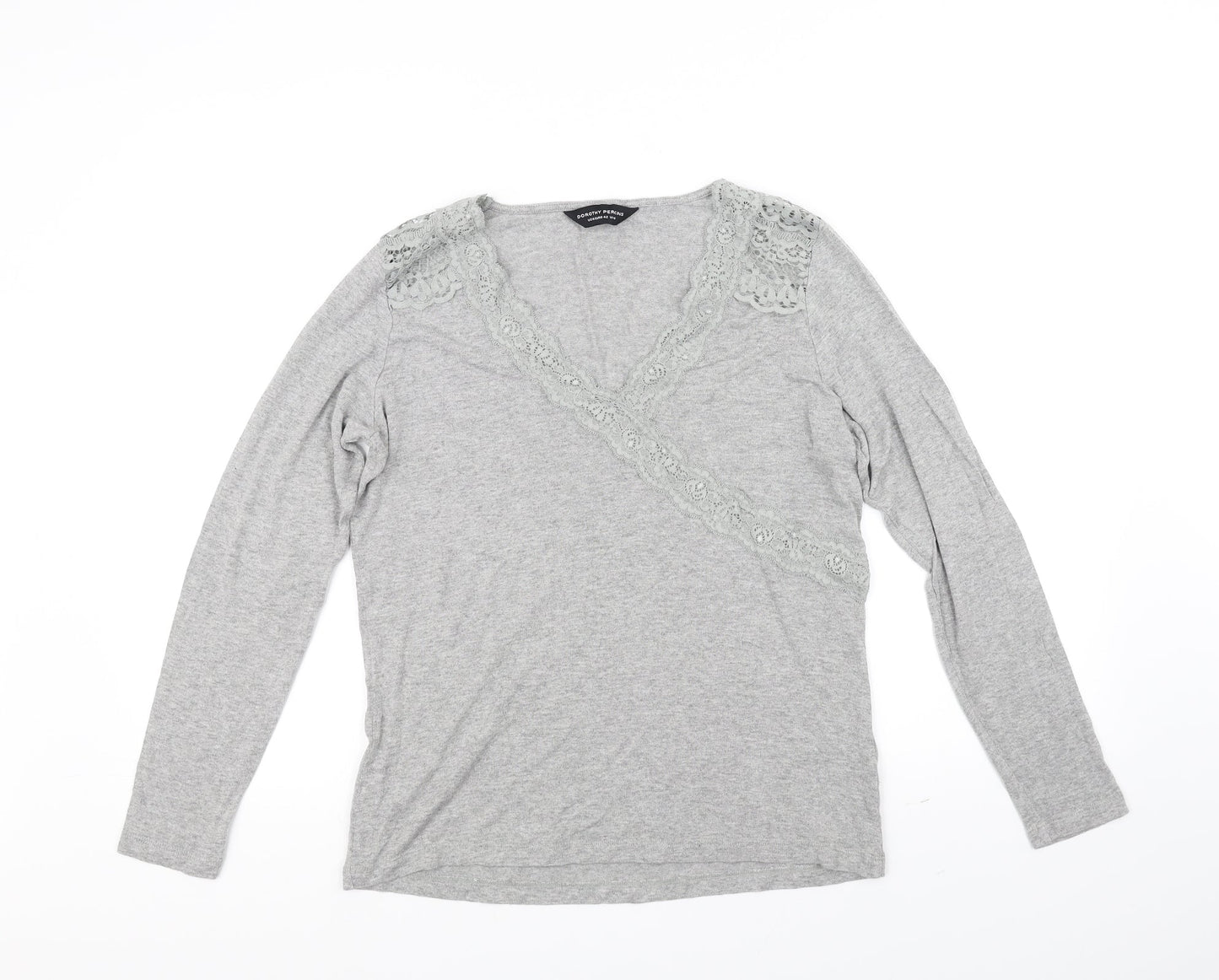 Dorothy Perkins Womens Grey   Basic T-Shirt Size 14