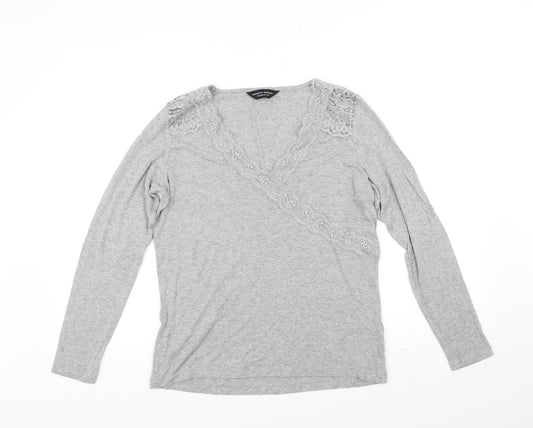 Dorothy Perkins Womens Grey   Basic T-Shirt Size 14