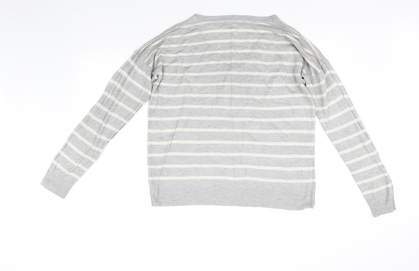 Atmosphere Womens Grey Striped  Pullover Jumper Size 14