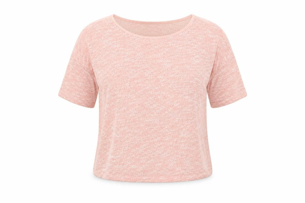 Limited Collection Womens Pink  Knit Basic T-Shirt Size 10