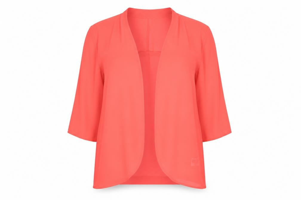 Divided by H&M Womens Orange  Chambray Basic Blouse Size 12
