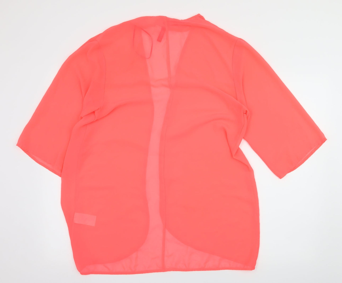 Divided by H&M Womens Orange  Chambray Basic Blouse Size 12