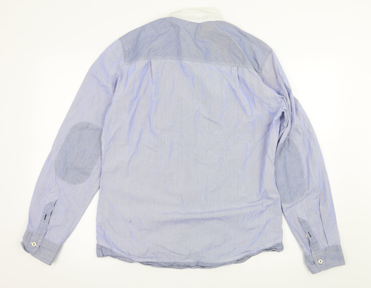 NEXT Mens Blue Striped   Button-Up Size M
