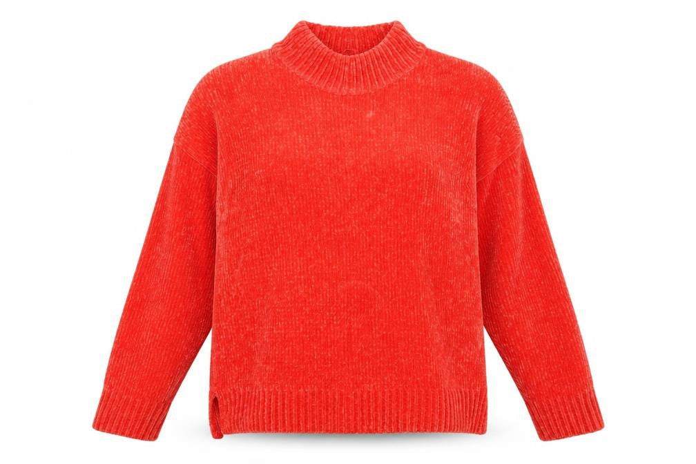 F&F Womens Red  Knit Pullover Jumper Size 14