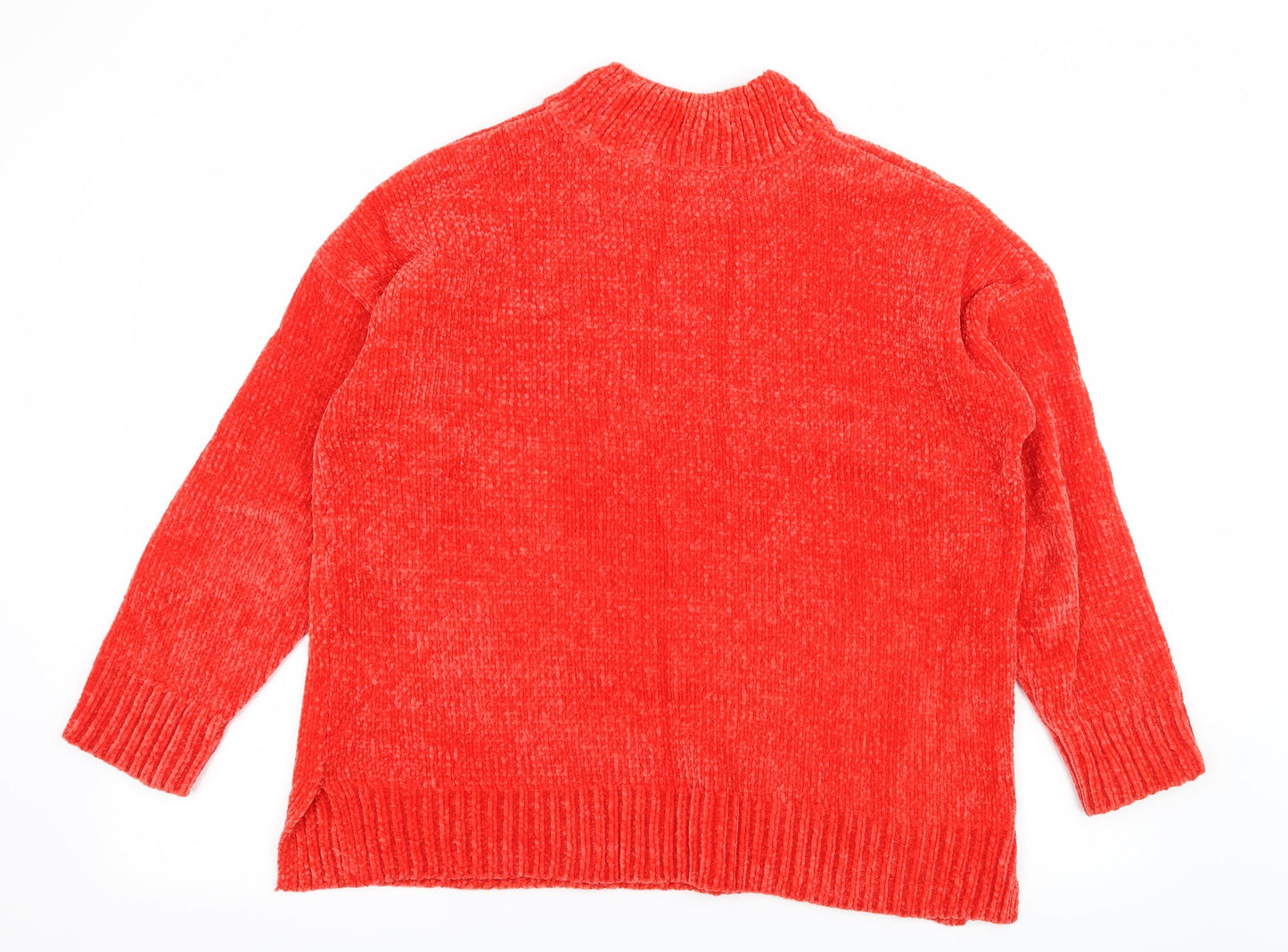 F&F Womens Red  Knit Pullover Jumper Size 14