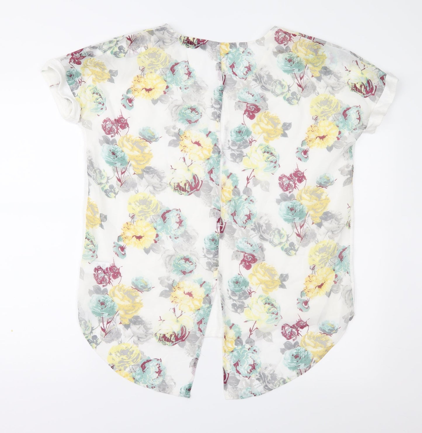 NEXT Womens Ivory Floral  Basic Blouse Size 12