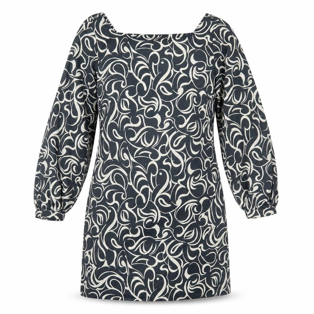 Matalan Womens Blue Geometric  Shift  Size 12