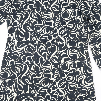 Matalan Womens Blue Geometric  Shift  Size 12