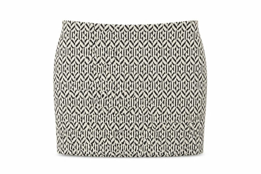 Atmosphere Womens Beige Geometric  Mini Skirt Size 12