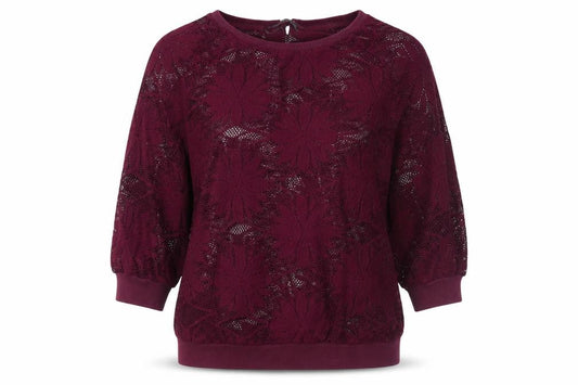 Atmosphere Womens Purple Floral  Pullover Sweatshirt Size 8
