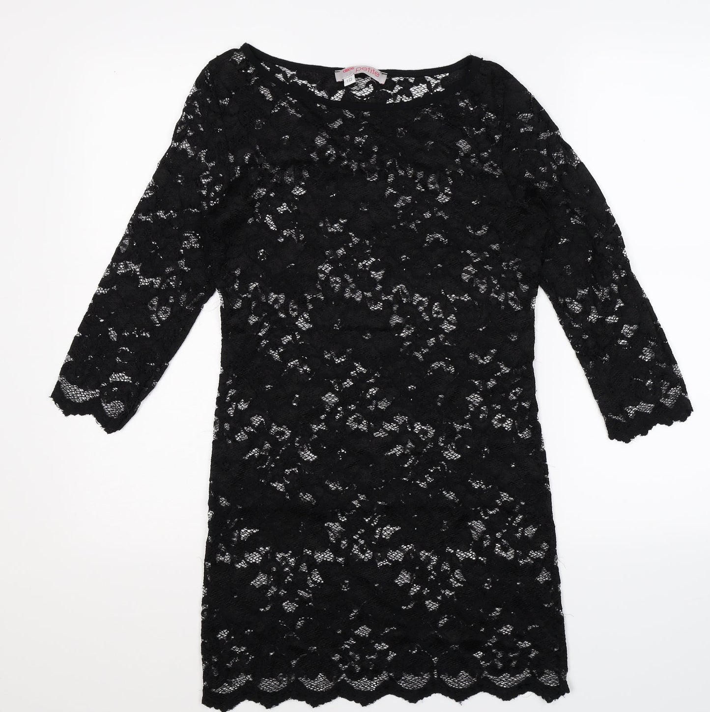 ASOS Womens Black  Lace Mini  Size 10