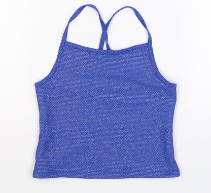 Marks & Spencer Girls Blue   Basic Tank Size 7-8 Years