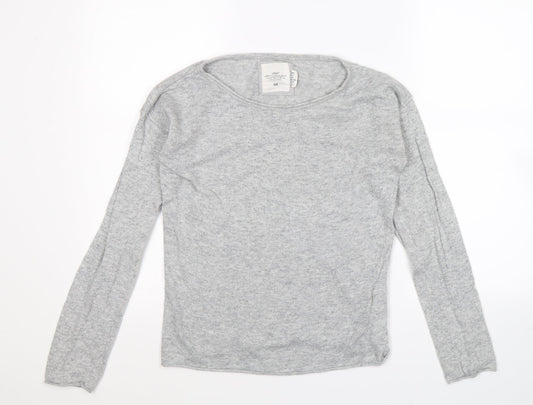 H&M Womens Grey  Knit Pullover Jumper Size S
