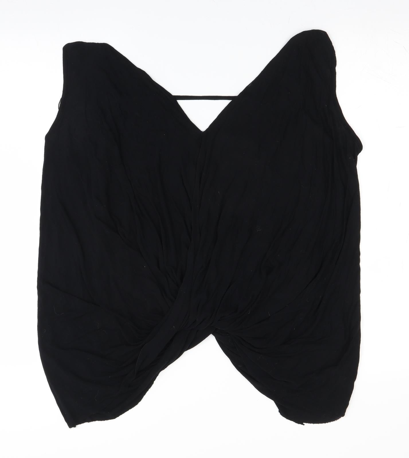 River Island Womens Black   Wrap Blouse Size 10