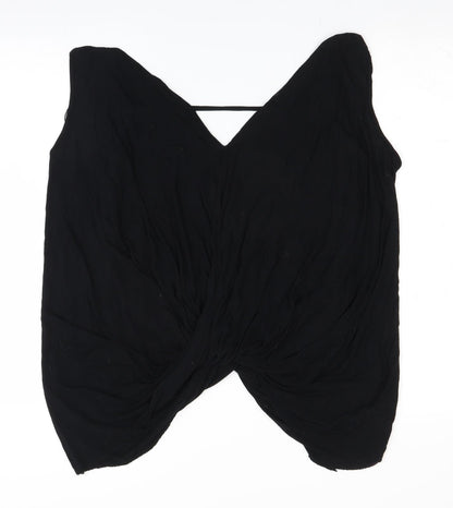 River Island Womens Black   Wrap Blouse Size 10
