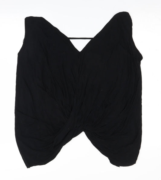 River Island Womens Black   Wrap Blouse Size 10