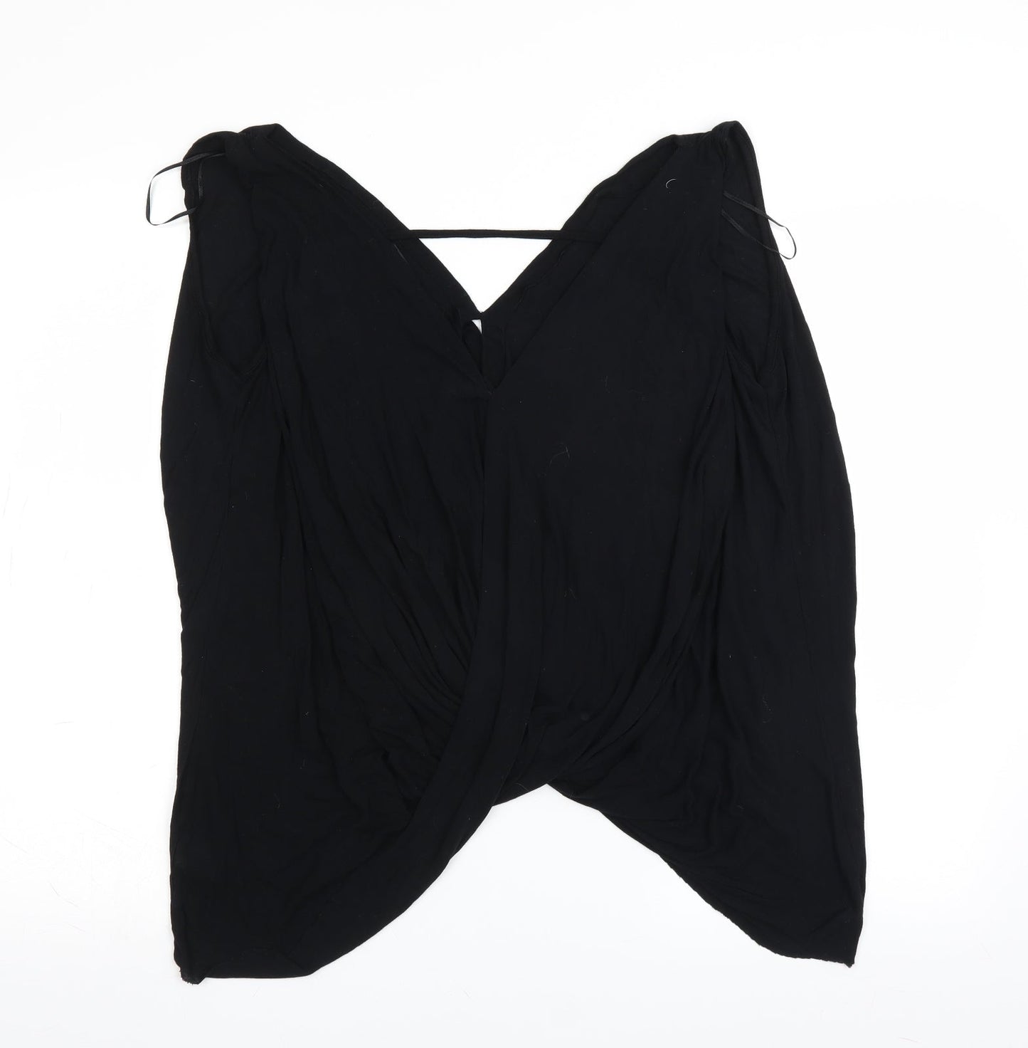 River Island Womens Black   Wrap Blouse Size 10