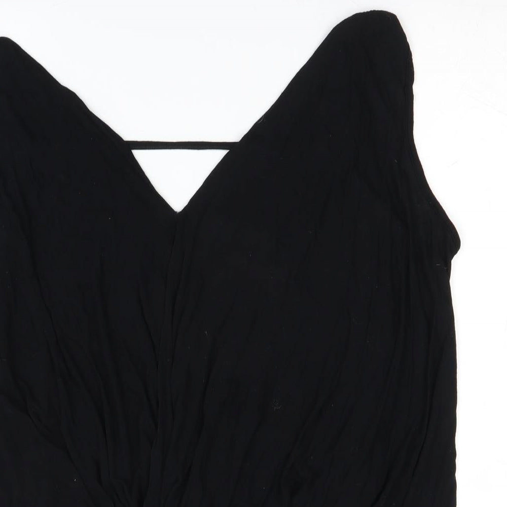 River Island Womens Black   Wrap Blouse Size 10